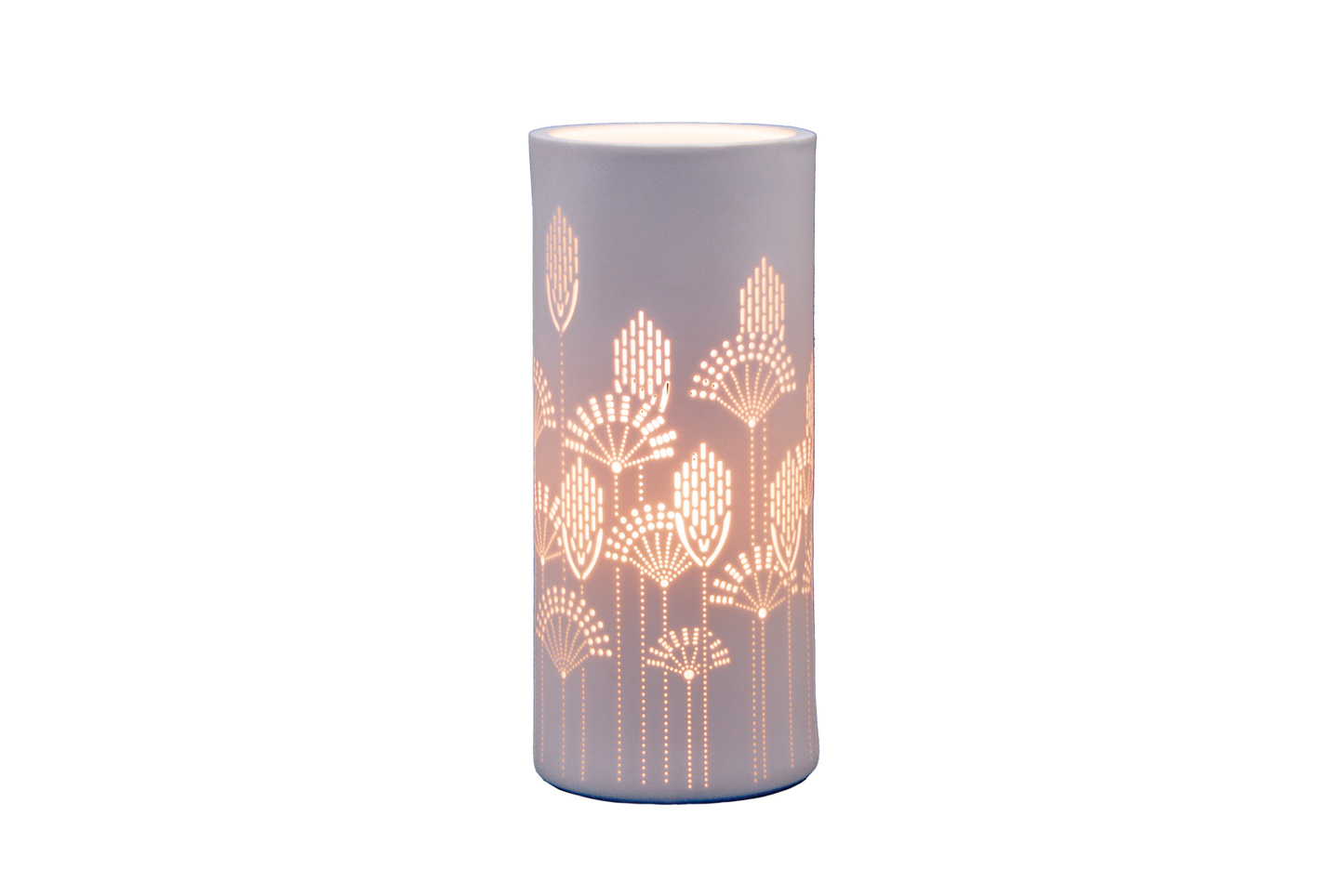 Handmade Vector Art Porcelain Column Lamp