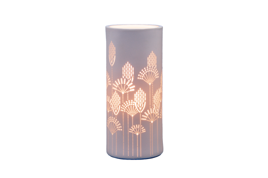 Handmade Vector Art Porcelain Column Lamp