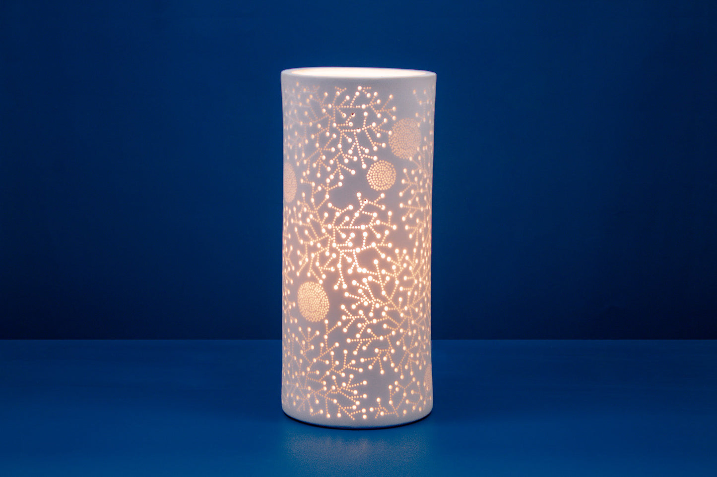 Handmade Sparkles Porcelain Column Lamp