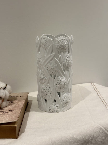 Dandelion 3D Textured Ceramic Touch Lamp – Rechargeable & Dimmable