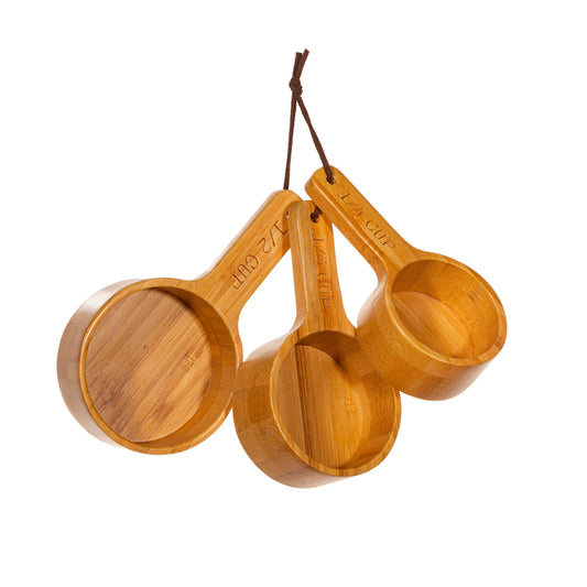 Bamboo Measuring Cups - Set Of 3