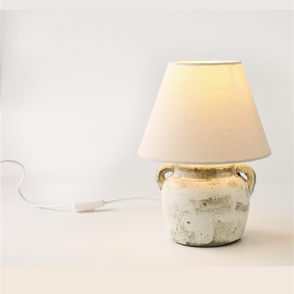 Demova Stone & Fabric Table Lamp